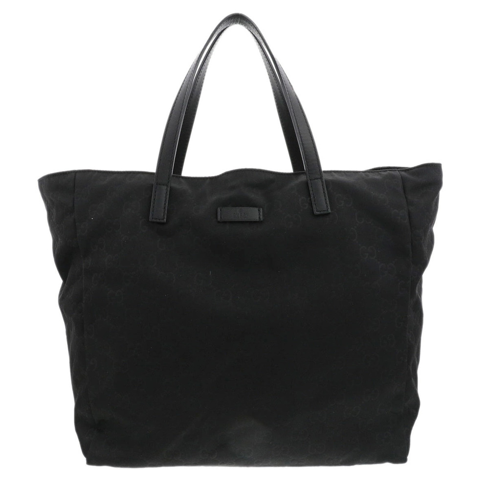 Gucci GG Tote Bag monogram leather Black